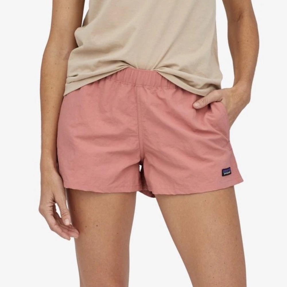 Patagonia Women's Athletic 5 inch Shorts in Dusty Rose